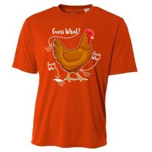 Funny Guess What Chicken Butt ggg Cooling Performance Crew T-Shirt