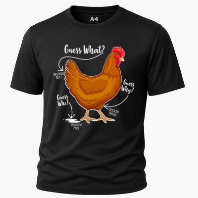 Funny Guess What Chicken Butt ggg Performance Shirt