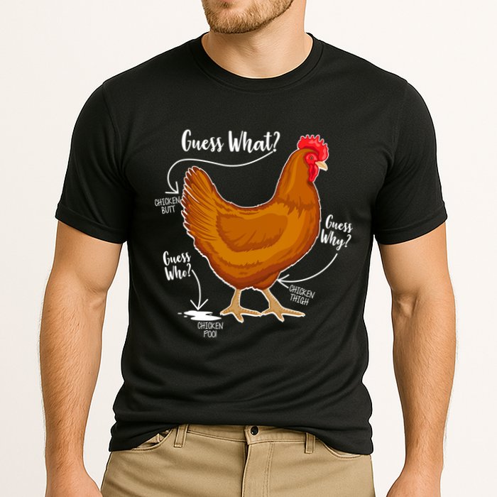 Funny Guess What Chicken Butt ggg Performance Shirt