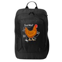 Funny Guess What Chicken Butt ggg City Backpack