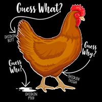 Funny Guess What Chicken Butt ggg Drawstring Bag