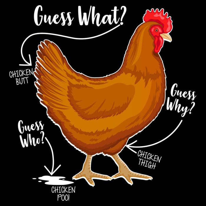 Funny Guess What Chicken Butt ggg Drawstring Bag
