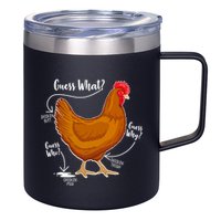 Funny Guess What Chicken Butt ggg 12oz Stainless Steel Coffee Mug