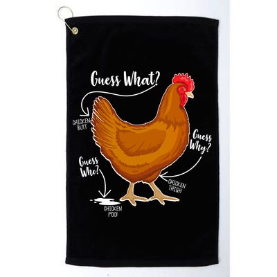 Funny Guess What Chicken Butt ggg Golf Towel