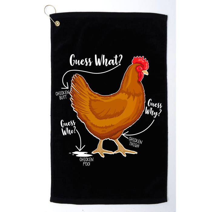 Funny Guess What Chicken Butt ggg Golf Towel