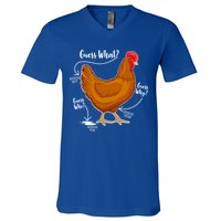 Funny Guess What Chicken Butt ggg V-Neck T-Shirt