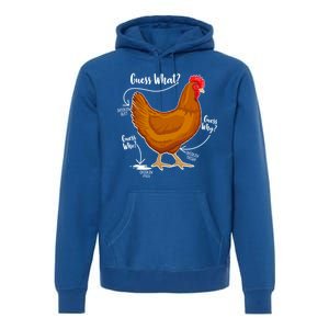 Funny Guess What Chicken Butt ggg Premium Hoodie