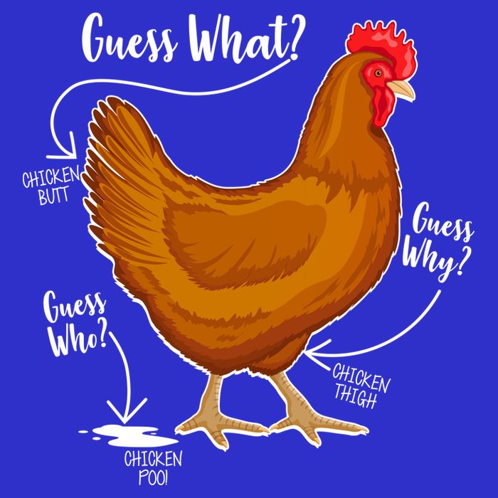 Funny Guess What Chicken Butt ggg Poster