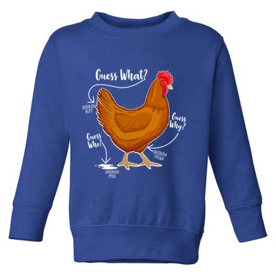 Funny Guess What Chicken Butt ggg Toddler Sweatshirt