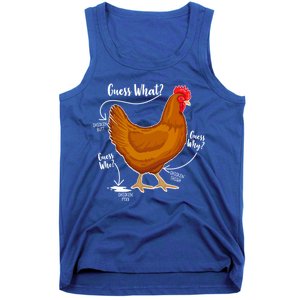 Funny Guess What Chicken Butt ggg Tank Top