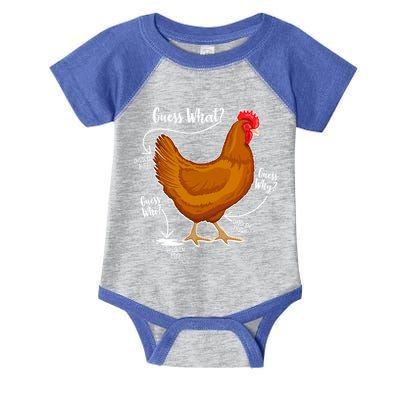 Funny Guess What Chicken Butt ggg Infant Baby Jersey Bodysuit