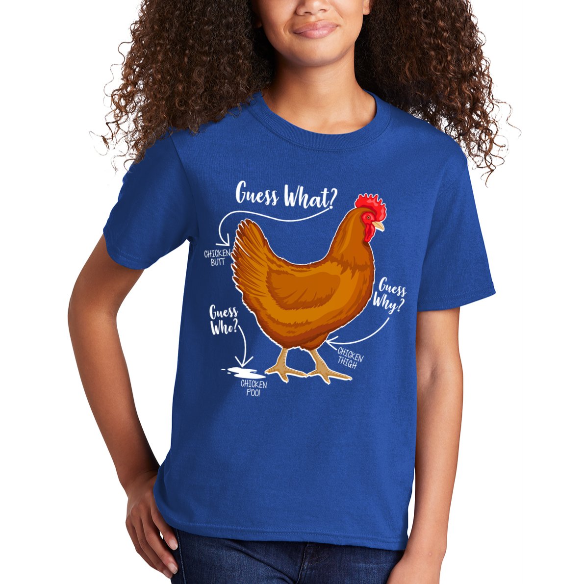 Funny Guess What Chicken Butt ggg Kids T-Shirt