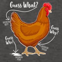 Funny Guess What Chicken Butt ggg Vector Backpack