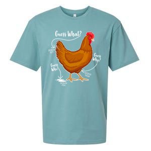 Funny Guess What Chicken Butt ggg Sueded Cloud Jersey T-Shirt