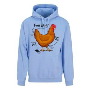 Funny Guess What Chicken Butt ggg Unisex Surf Hoodie