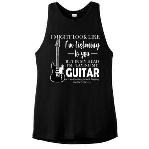 Funny Guitar Sarcastic Saying Ladies PosiCharge Tri-Blend Wicking Tank