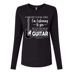 Funny Guitar Sarcastic Saying Womens Cotton Relaxed Long Sleeve T-Shirt