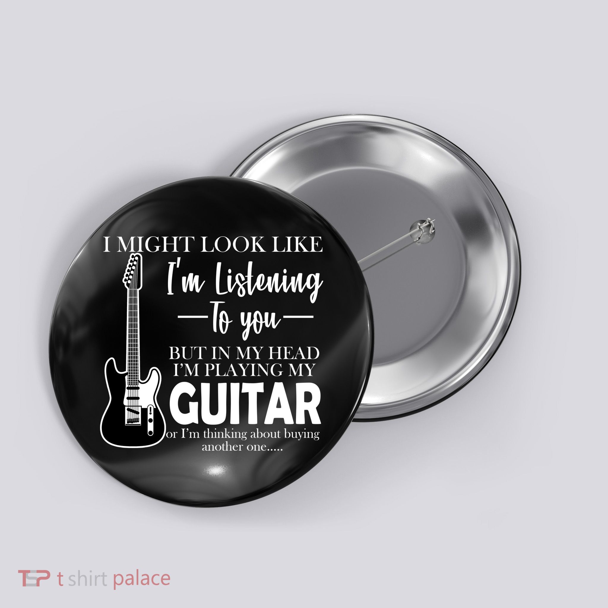 Funny Guitar Sarcastic Saying Button
