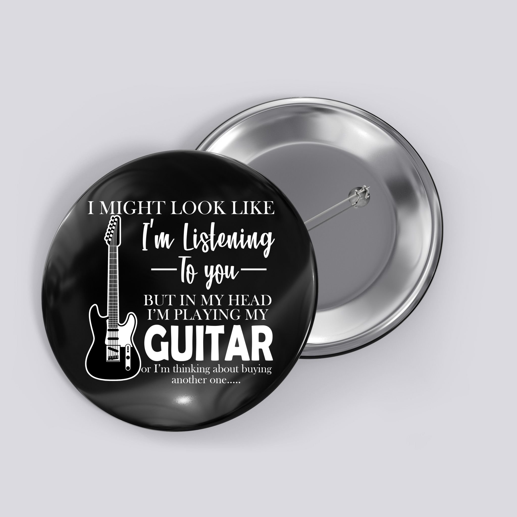 Funny Guitar Sarcastic Saying Button