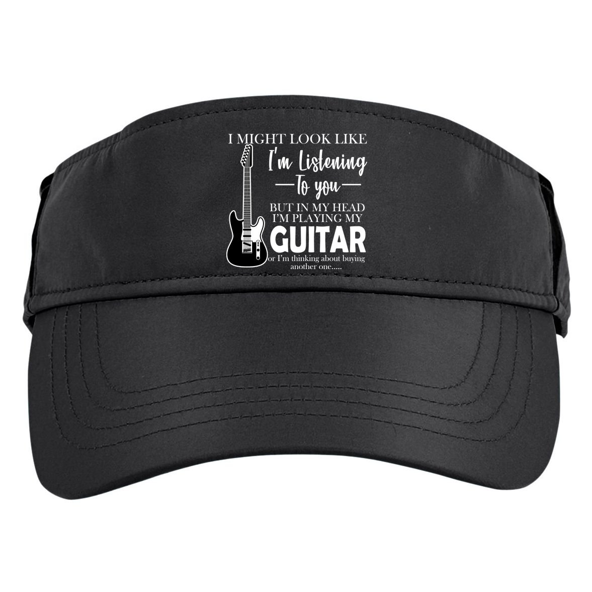 Funny Guitar Sarcastic Saying Adult Drive Performance Visor