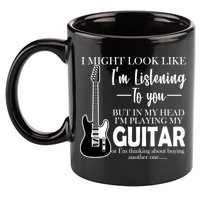 Funny Guitar Sarcastic Saying 11oz C Handle Ceramic Mug