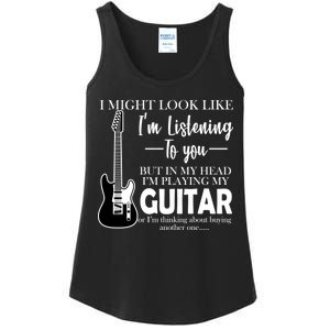 Funny Guitar Sarcastic Saying Ladies Essential Tank