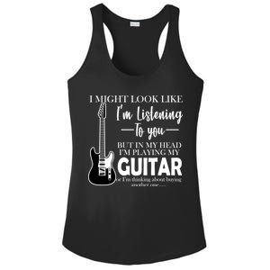 Funny Guitar Sarcastic Saying Ladies PosiCharge Competitor Racerback Tank