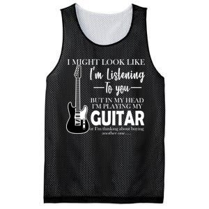 Funny Guitar Sarcastic Saying Mesh Reversible Basketball Jersey Tank