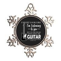 Funny Guitar Sarcastic Saying Metallic Star Ornament