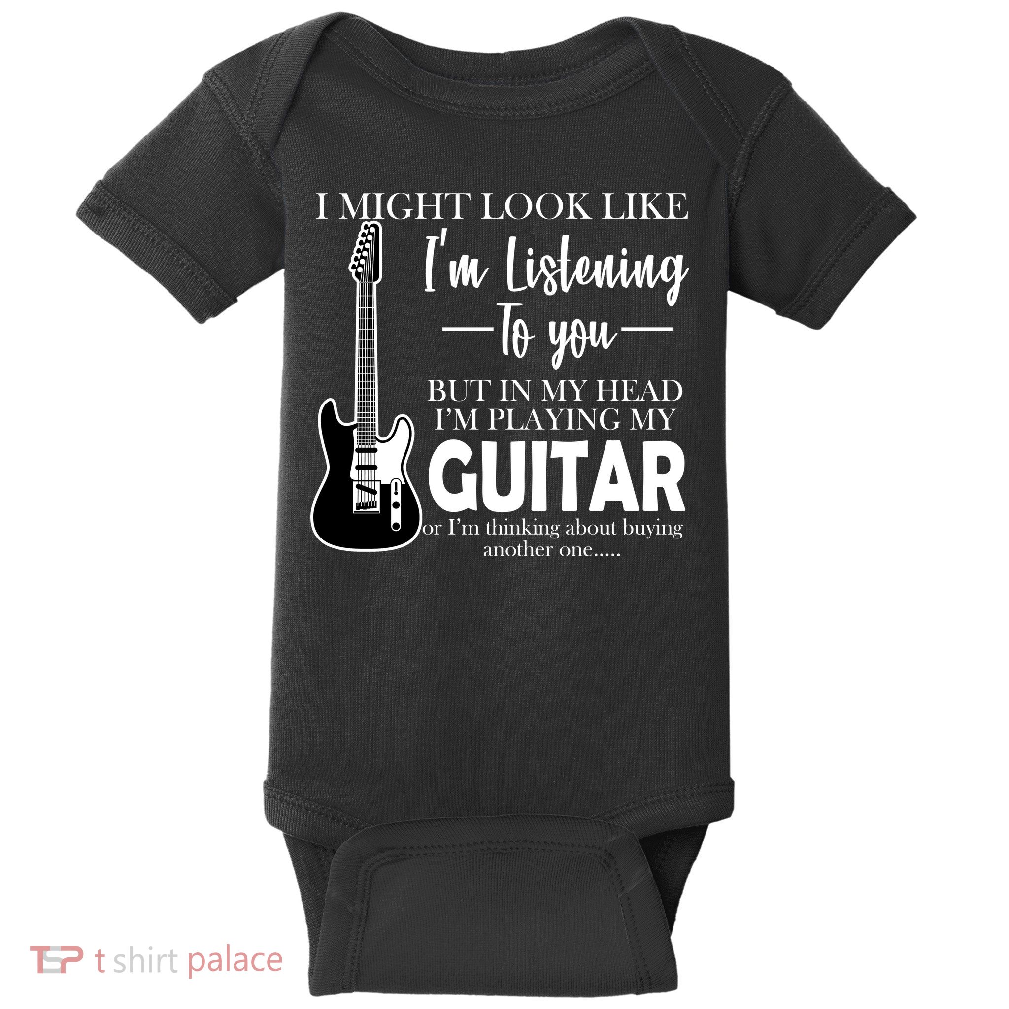 Funny Guitar Sarcastic Saying Baby Bodysuit