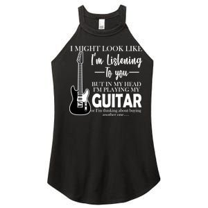 Funny Guitar Sarcastic Saying Women's Perfect Tri Rocker Tank