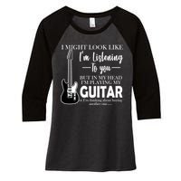 Funny Guitar Sarcastic Saying Women's Tri-Blend 3/4-Sleeve Raglan Shirt