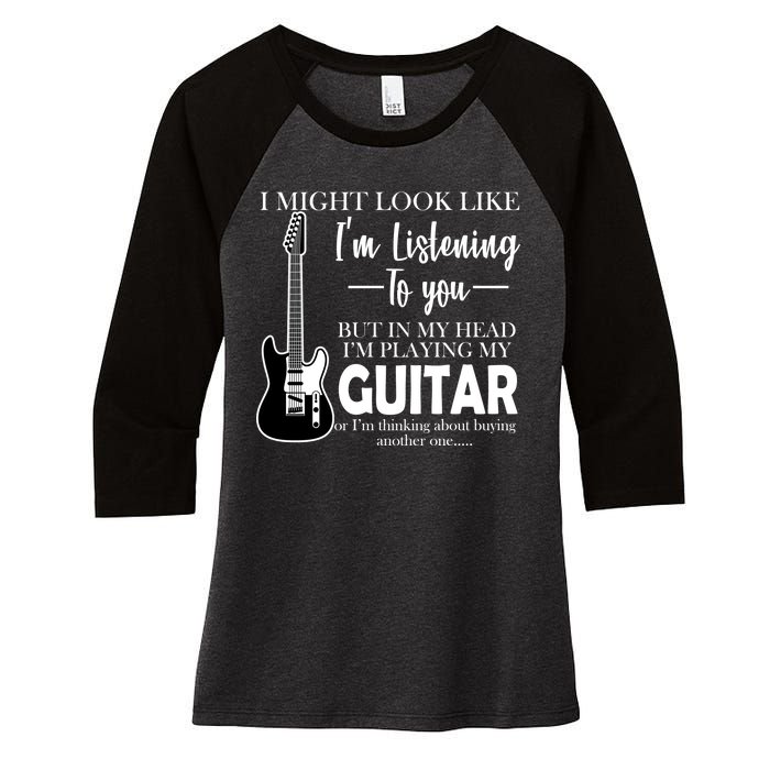 Funny Guitar Sarcastic Saying Women's Tri-Blend 3/4-Sleeve Raglan Shirt