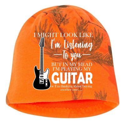 Funny Guitar Sarcastic Saying Kati - Camo Knit Beanie