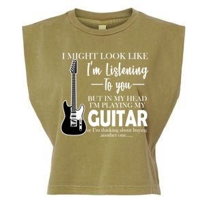 Funny Guitar Sarcastic Saying Garment-Dyed Women's Muscle Tee