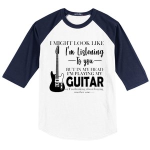 Funny Guitar Sarcastic Saying Baseball Sleeve Shirt