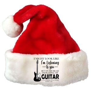 Funny Guitar Sarcastic Saying Premium Christmas Santa Hat