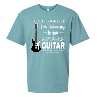 Funny Guitar Sarcastic Saying Sueded Cloud Jersey T-Shirt