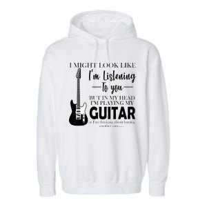 Funny Guitar Sarcastic Saying Garment-Dyed Fleece Hoodie