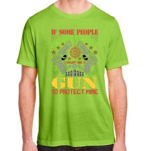 Funny Gun 2nd Amendment Protect Me Adult ChromaSoft Performance T-Shirt