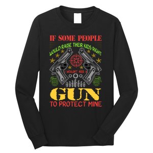 Funny Gun 2nd Amendment Protect Me Long Sleeve Shirt