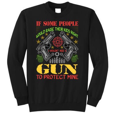 Funny Gun 2nd Amendment Protect Me Sweatshirt