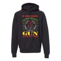 Funny Gun 2nd Amendment Protect Me Premium Hoodie