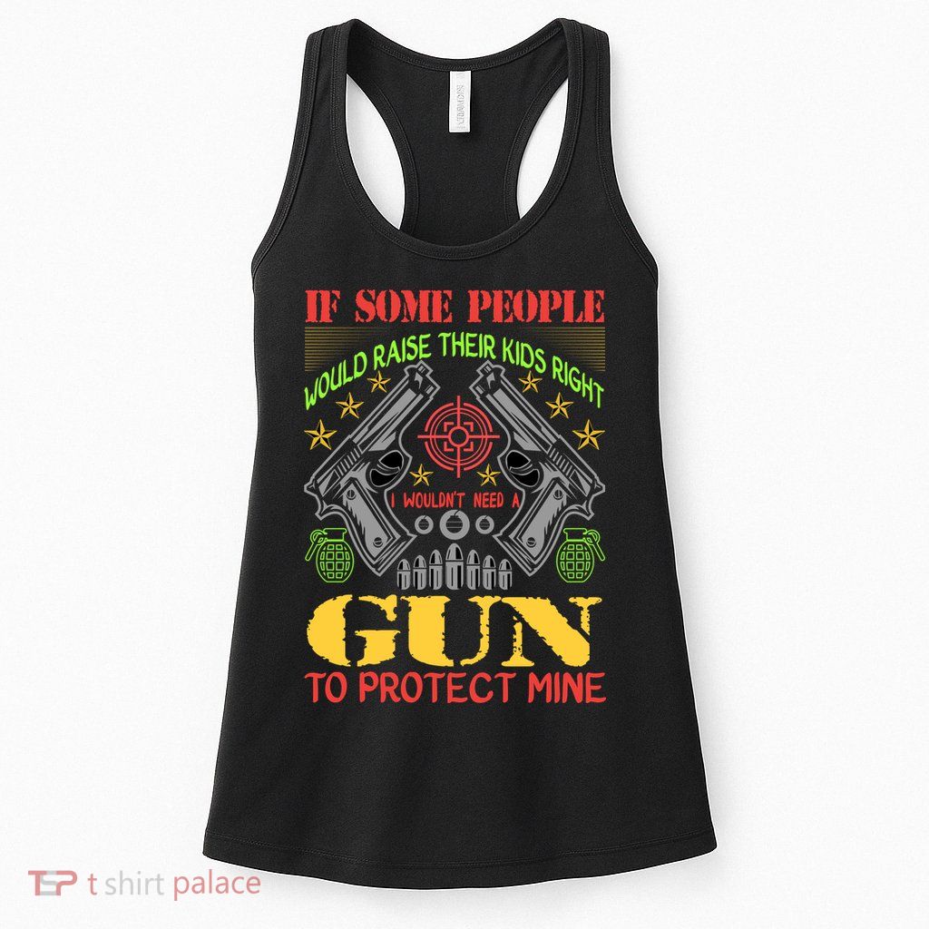 Funny Gun 2nd Amendment Protect Me Womens Tank Top