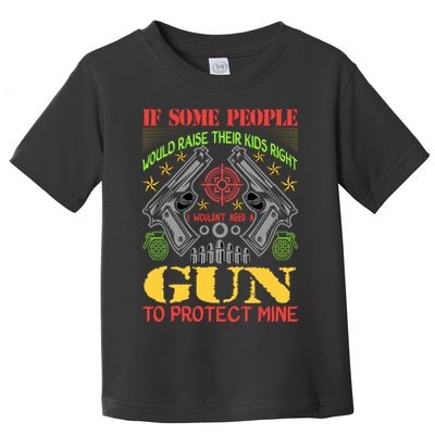 Funny Gun 2nd Amendment Protect Me Toddler T-Shirt