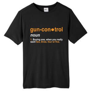 Funny Gun Control Definition Tall Fusion ChromaSoft Performance T-Shirt