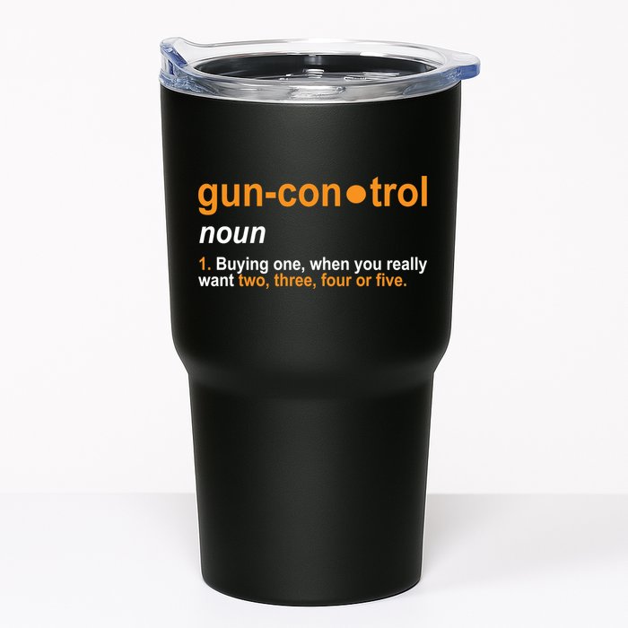 Funny Gun Control Definition Tumbler