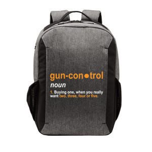 Funny Gun Control Definition Vector Backpack