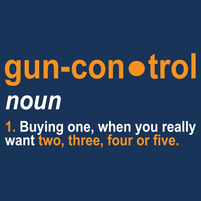 Funny Gun Control Definition 7-Panel Snapback Hat