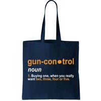 Funny Gun Control Definition Tote Bag